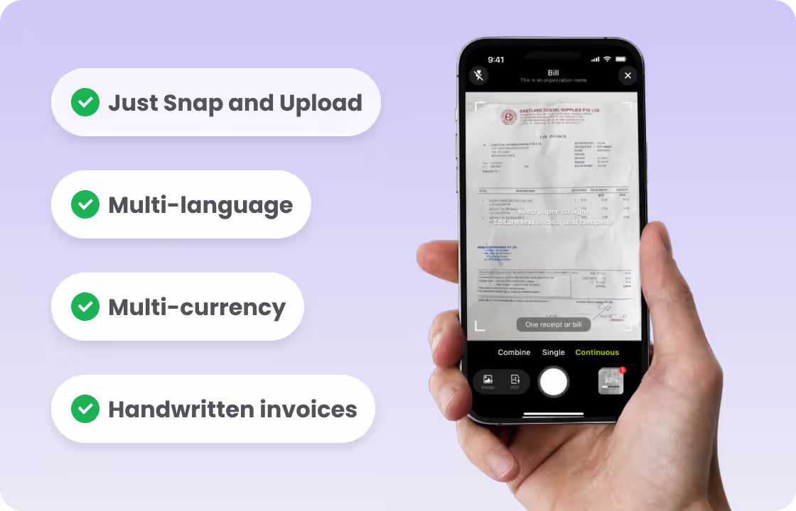 ccMonet mobile receipt capture
